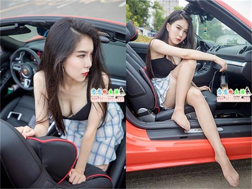 [MSLASS梦丝女神] NO.025-苏安希 跑车丝袜女神【95P/631M】