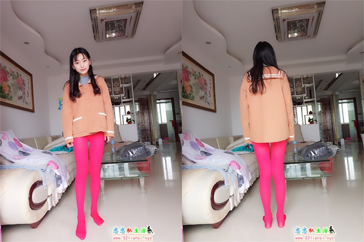 一股清流@蓓蓓5之居家厚红丝连裤【49P/72M】