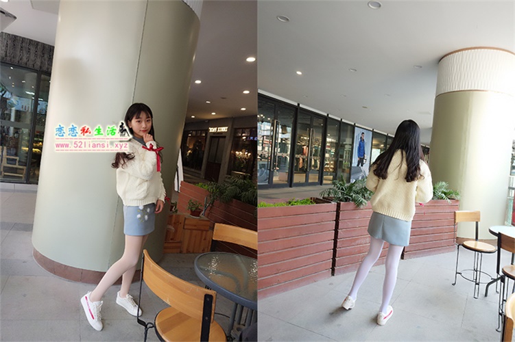 一股清流@蓓蓓8之商场户外白丝【44P/68M】