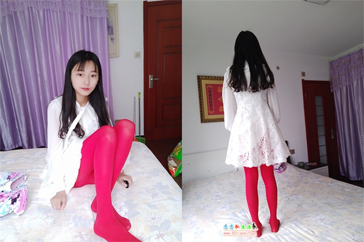 一股清流@蓓蓓6之白裙子红丝【67P/269M】