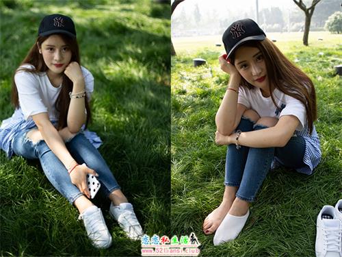 [物恋传媒] No.027 棒球帽白色板鞋藏棉袜,清纯运动美少女,今日份的网红小姐姐请收下（带视频）【192P+1V/2.48G】