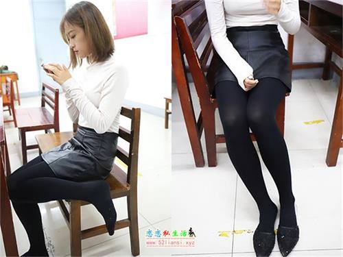 大西瓜爱牙膏-2019 02月活动模特3 皮裙黑裤袜 【148P/918M】