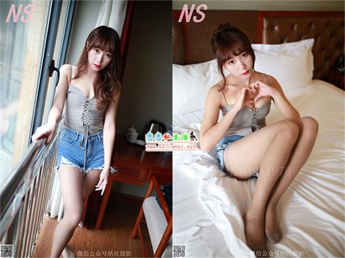 纳丝摄影-NO.106 灵儿3 室内牛仔灰丝（带视频）【81P+1V/1.43G】