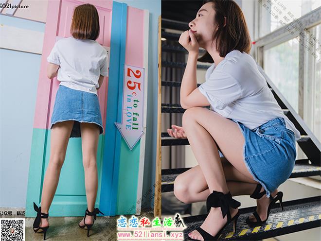 [袜涩]15-可心-黑色绑带高跟鞋（高清视频版）【73P+1V/1.52G】