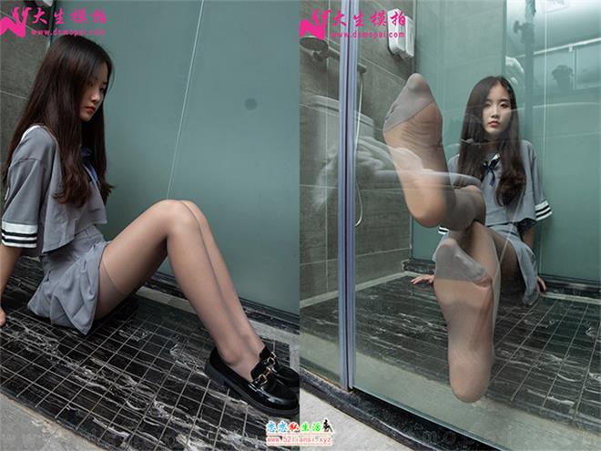 大生模拍-N154-悠悠 卫生间学妹的灰丝【60P/404M】