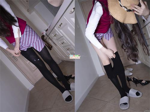 [山茶摄影]08-酸奶掉在丝袜上【99P/97M】