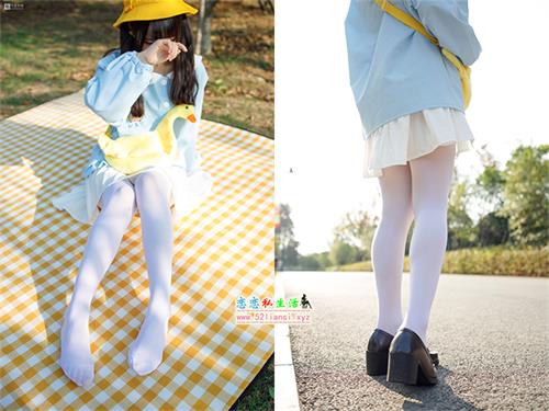 森萝财团-JKFUN-030《野餐 爆蛋和彩蛋》踩物 白丝50D 默陌（带视频）【23P+1V/1.35G】