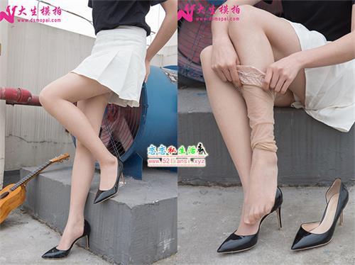 大生模拍-特辑-天台长筒袜【50P/103M】