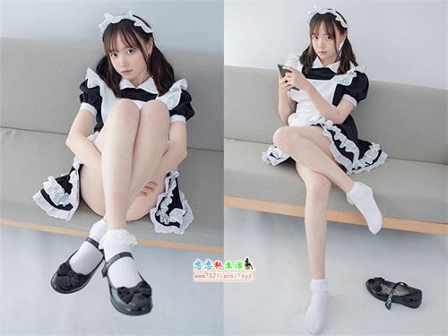 森萝财团-JKFUN-049 百圆团定制2-2 蕾丝花边短袜女仆 Aika（带视频）【32P+1V/2.03G】