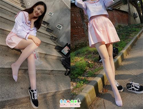 妖精视觉139-苏苏-初冬的学院白丝袜【65P/62M】