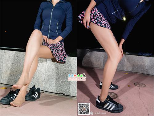 [袜涩]58-袜涩-碎花肉丝短裙夜跑（高清版）【20P/338M】