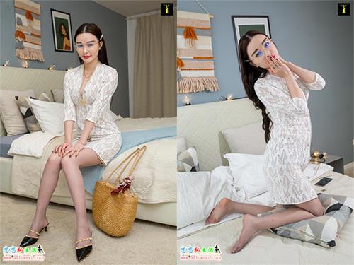 [IESS异思趣向] 丝享家701：喵喵 – 深V蕾丝裙 [91P]