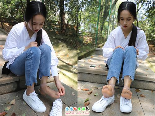 大西瓜爱牙膏-2020 01X活动模特2 牛仔裤短丝白鞋【196P/1.28G】