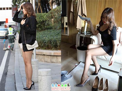 [魔镜街拍] 008 短裙灰丝高跟外出【147P/115M】