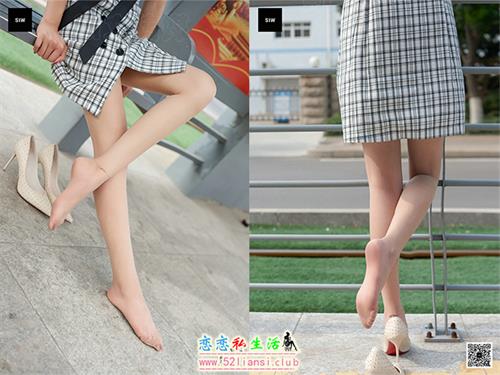 [SIW斯文传媒]73 法式黑白方格翻领小清新裙 – 丽莉【57P/41M】