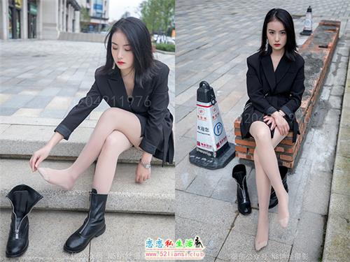 纳丝摄影-NO.162 忆霜 街头长靴肉丝（带视频）【64P+1V/1.09G】