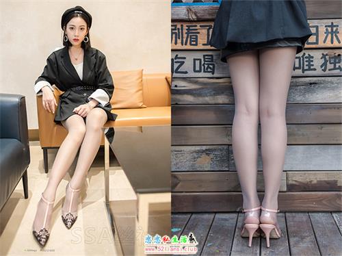 [SSA丝社] 056 大大的一天皮裙灰丝特写【99P/172M】