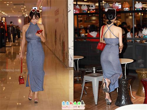 [魔镜街拍] 005 灰色紧身长裙【147P/139M】