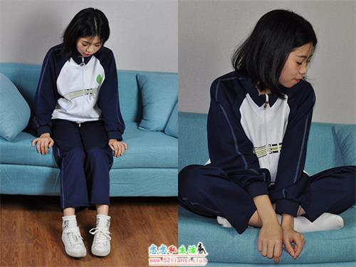 [只糖视觉]003期：嘉欣-运动白棉袜校园风（带视频）【166P+1V/522M】