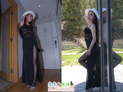 [魔镜街拍] 023 黑丝连衣长裙【226P/346M】