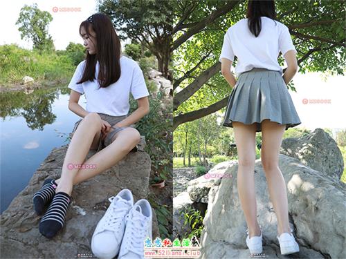 [MZSOCK]爱美足003 慧慧 小白鞋黑色短棉袜【113P/35M】