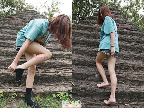 [MZSOCK]爱美足030 曼妮 黑色筒袜裸足【99P/41M】