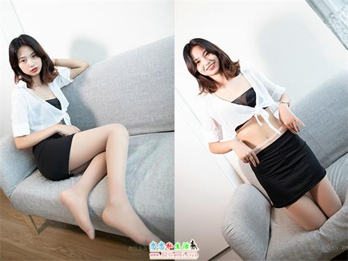 [山茶摄影ISS]187-婷婷 卧室制服灰丝【83P/70M】