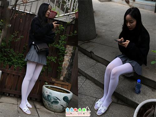 大西瓜爱牙膏-S057 户外白丝百褶裙2【173P/1.37G】