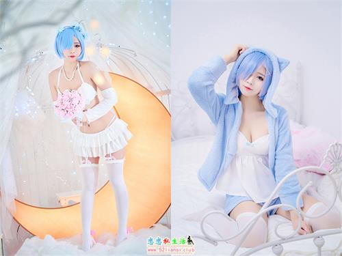 [喵糖映画] 赏美 VOL.043 墨玉-M 是蕾姆呀【41P/396M】