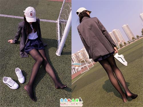 [山茶摄影ISS]149-小露 操场黑丝小白鞋【94P/131M】