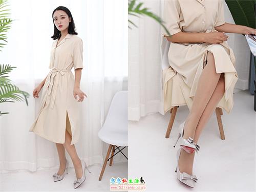 [奈丝]136-温柔奶茶色系 – 秀秀（无水印）【35P/300M】