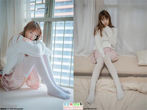 [喵糖映画] 赏美 VOL.077 粉格裙的眼睛娘【44P/414M】