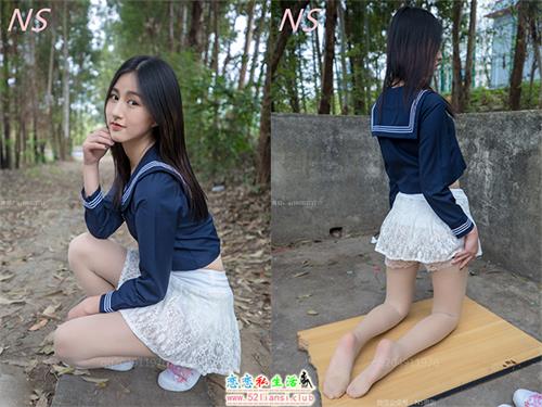 纳丝摄影-NO.194 北北 户外蕾丝短裙制服【76P/497M】