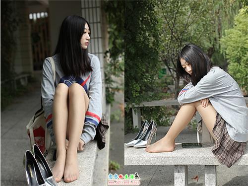 [奈丝]147-长廊石凳上的软妹 – 翼宁（无水印）【38P/607M】