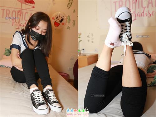 [MZSOCK]爱美足048 朵朵 黑色打底裤粉色小棉袜【86P/18M】