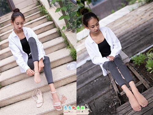 [山茶摄影ISS]207-田田 牛仔裤短丝凉鞋【60P/67M】