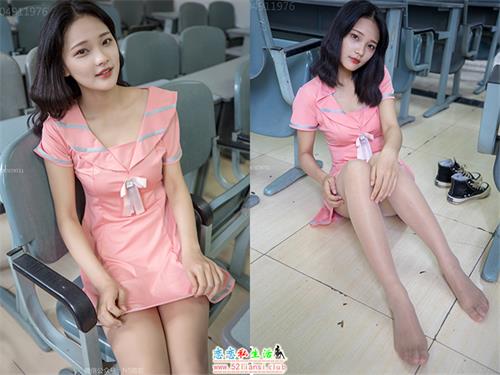 纳丝摄影-NO.237 小蝴蝶1 纯纯的丝袜帆布鞋【52P/334M】