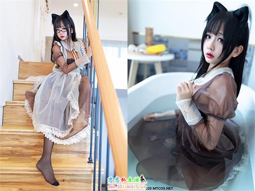 [喵糖映画] 赏美 VOL.125 棕色透明女仆【43P/608M】