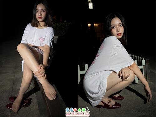 纳丝摄影-NO.224 洋洋 小区夜色之丝【85P/495M】