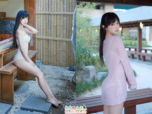 [喵糖映画] 赏美 VOL.147 白色泳装之温泉【25P/163M】