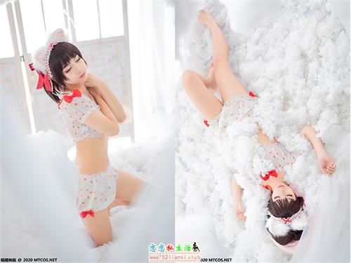 [喵糖映画] 赏美 VOL.155 草莓印花小夜衣【45P/478M】