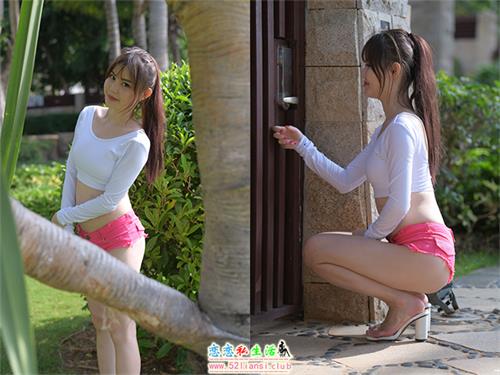 [魔镜街拍] 060-粉红牛仔热裤小姐姐2【295P/789M】