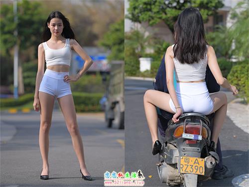 [魔镜街拍] 050-街拍白色热裤高跟【150P/378M】