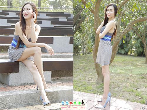 [街拍丝足]048-台湾腿模 Dora 妍希 飄逸洋裝 高跟美腿美腿外拍【51P/87M】