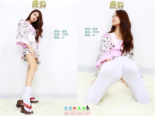 [唐韵] P0065 楚楚 木屐白袜脚【12P】