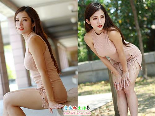 [街拍丝足]043-台湾腿模 Go Go 连衣短裙 高跟美腿外拍【144P/229M】