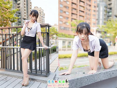 [街拍丝足]078-台湾腿模 陈家琳 OL短裙 高跟美腿外拍【100P/120M】