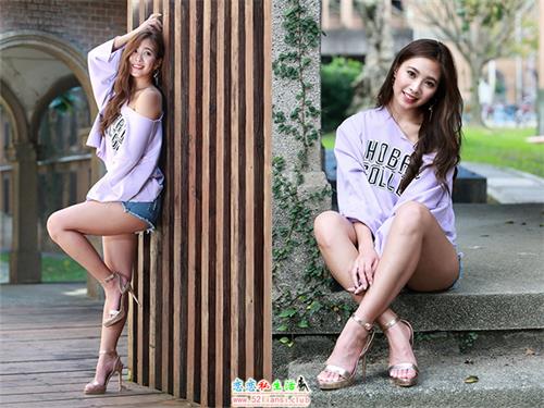 [街拍丝足]064-台湾腿模 苏小安 牛仔短裤 高跟美腿旅拍【93P/131M】