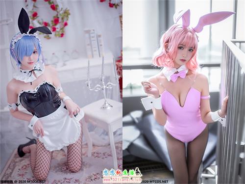 [喵糖映画] 兔美 TML.014 蕾姆粉红兔女郎【23P/354M】