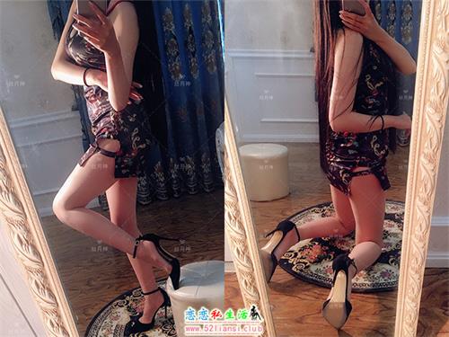 [丝月神] 08-旗袍肉丝绒面细系带高跟【96P/118M】